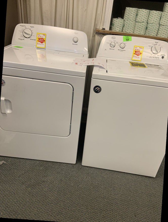 NEW ROPER WASHER AND  DRYER RTWFW REDFW ️🤙