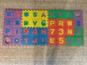 Free Foam Alphabet and Number Puzzle Mat Set