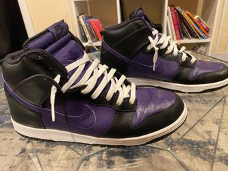 Nike Dunks Black Purple Ink high