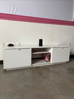 White TV Console