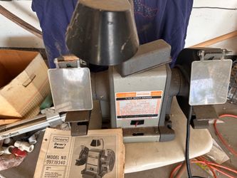 vintage craftsman bench grinder