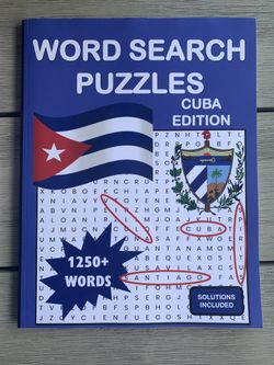 NEW Cuba Word Search Puzzle Book - English Version 