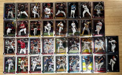 Rookie Card Lot (34) 2025 Topps Chrome & Chrome Update MLB Cards (NM)