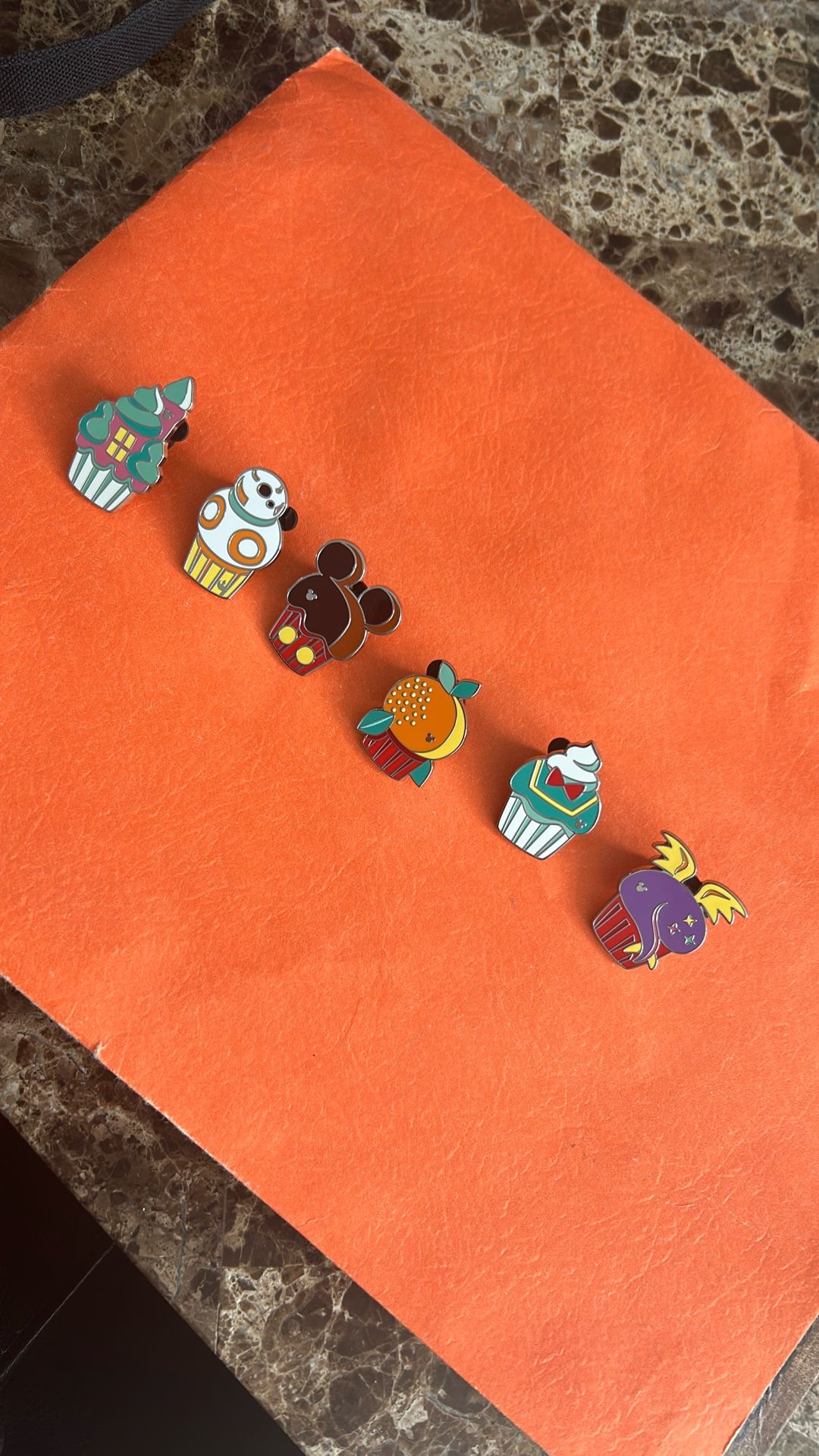 2025 Wave B Hidden Mickey Complete Cupcake Set With Figment Chaser