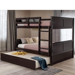 Brand new full-size bunkbeds with trundle