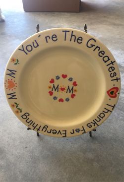NEW Mom / Mother’s / Mother Gift Plate 12” diameter