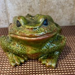 Ceramic Frog Figurine