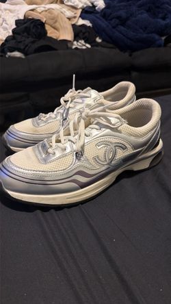 chanel cc logo sneakers size 12