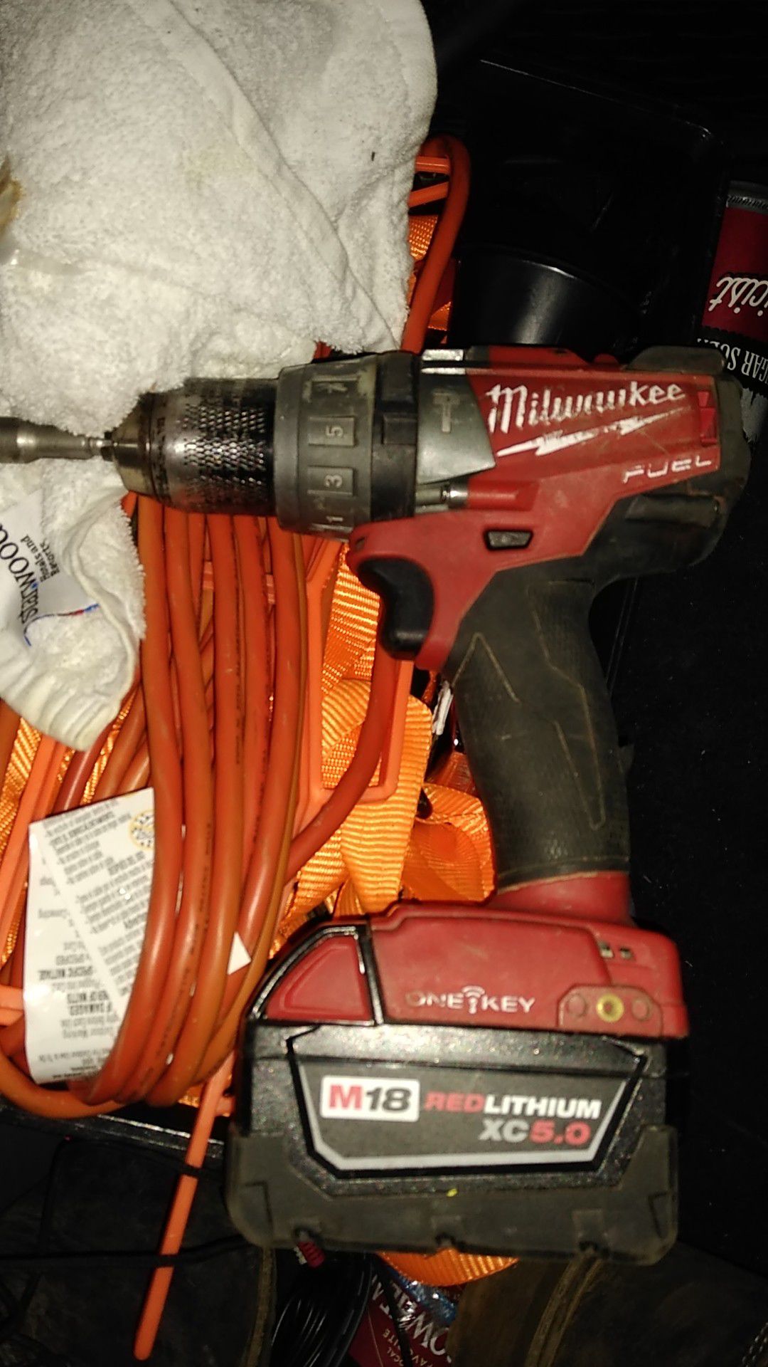Milwaukee m18 fuel hammer drill and battery