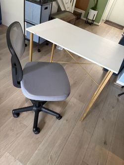 Small desk with chair