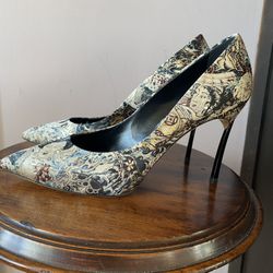 Casadei Geisha Print Stilettos