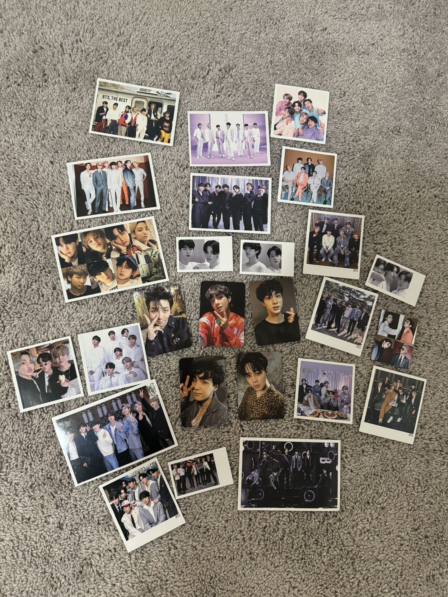BTS Photo cards (landscape, polaroid, vertical style cards)