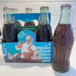 Vintage 1988 Coca Cola Coke Classic Christmas Santa Limited Edition 6 Pack