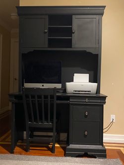 Computer desk and chair