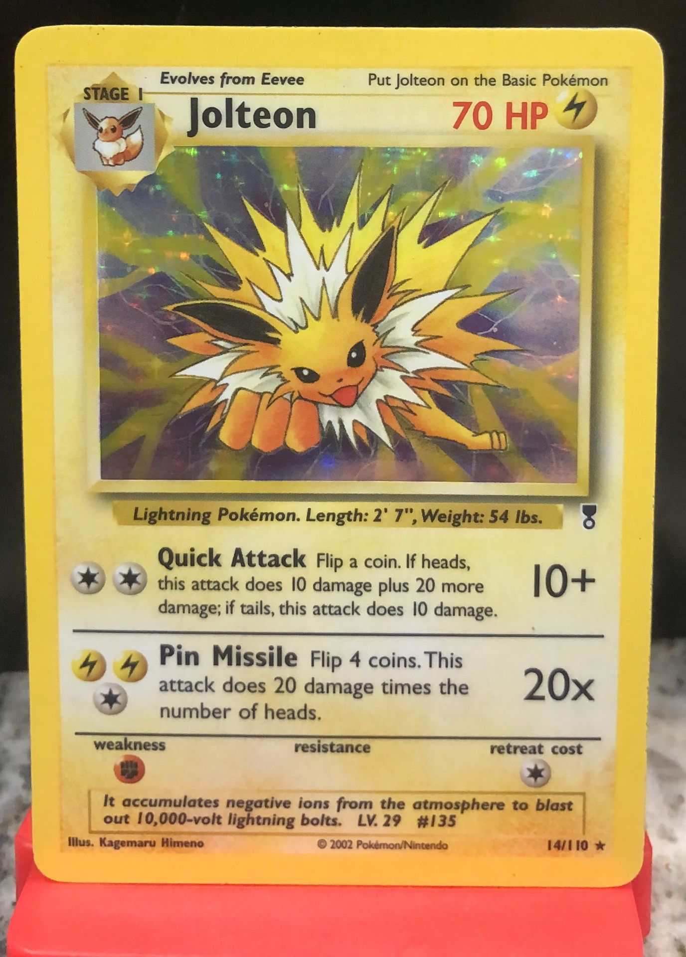 2002-Jolteon #14-Legendary