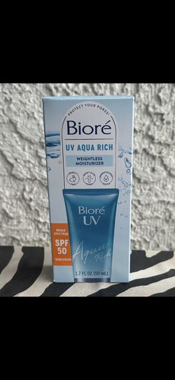 Biore UV Aqua Rich Weightless Moisturizer - Blue-brand new, never used, sealed