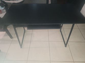Black desk