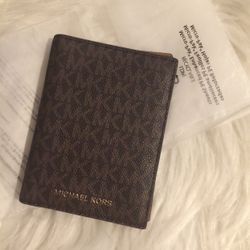 Michael kors Passport Holder Brown/acorn