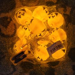 Halloween decor pumpkin lights