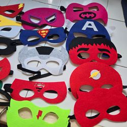 Lot of 15 superhero masks