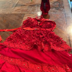 Bodysuit Red Lace Lingerie