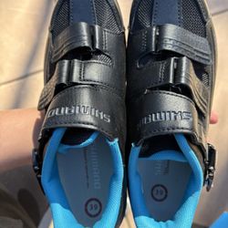 Shimano black biking Shoes-women