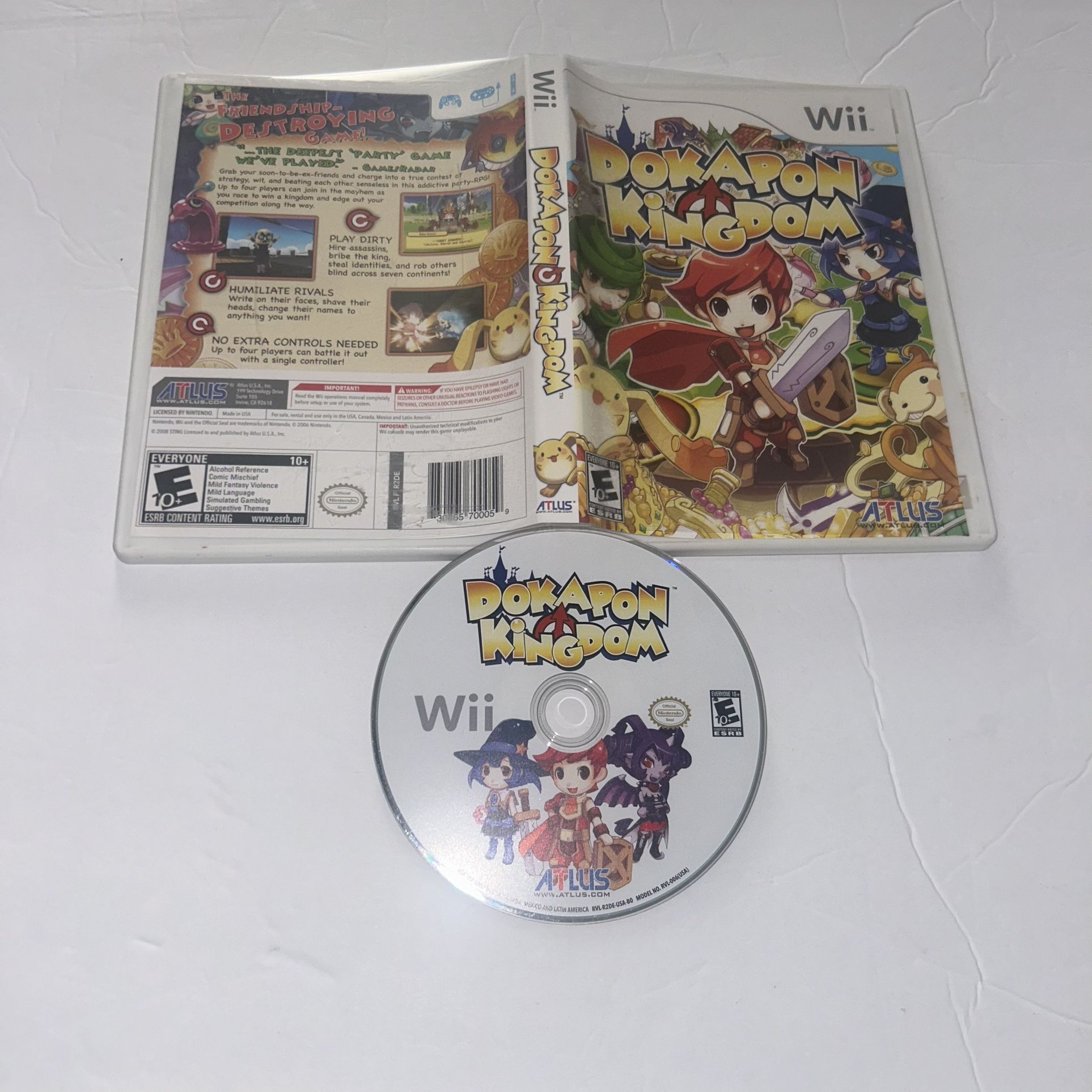 Nintendo Wii Dokapon Kingdom (No Manual)