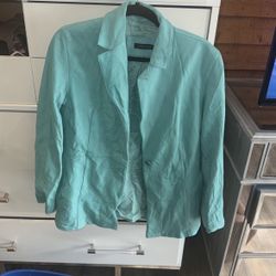 100% Leather Blazer 