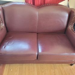 Leather Loveseat