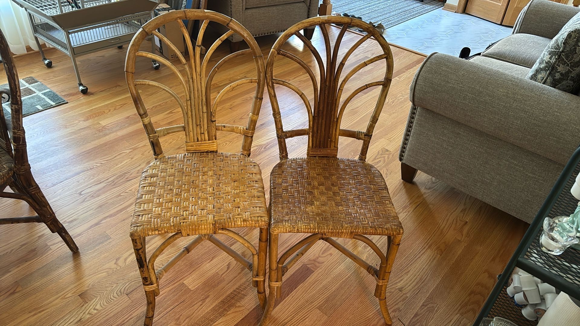 Vintage Tiki Bamboo Chairs