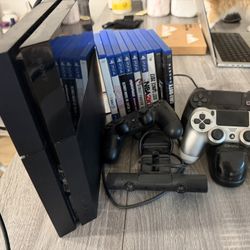 PS4 Bundle – Console, Games, 3 Controllers & Camera – $120 (All Included)