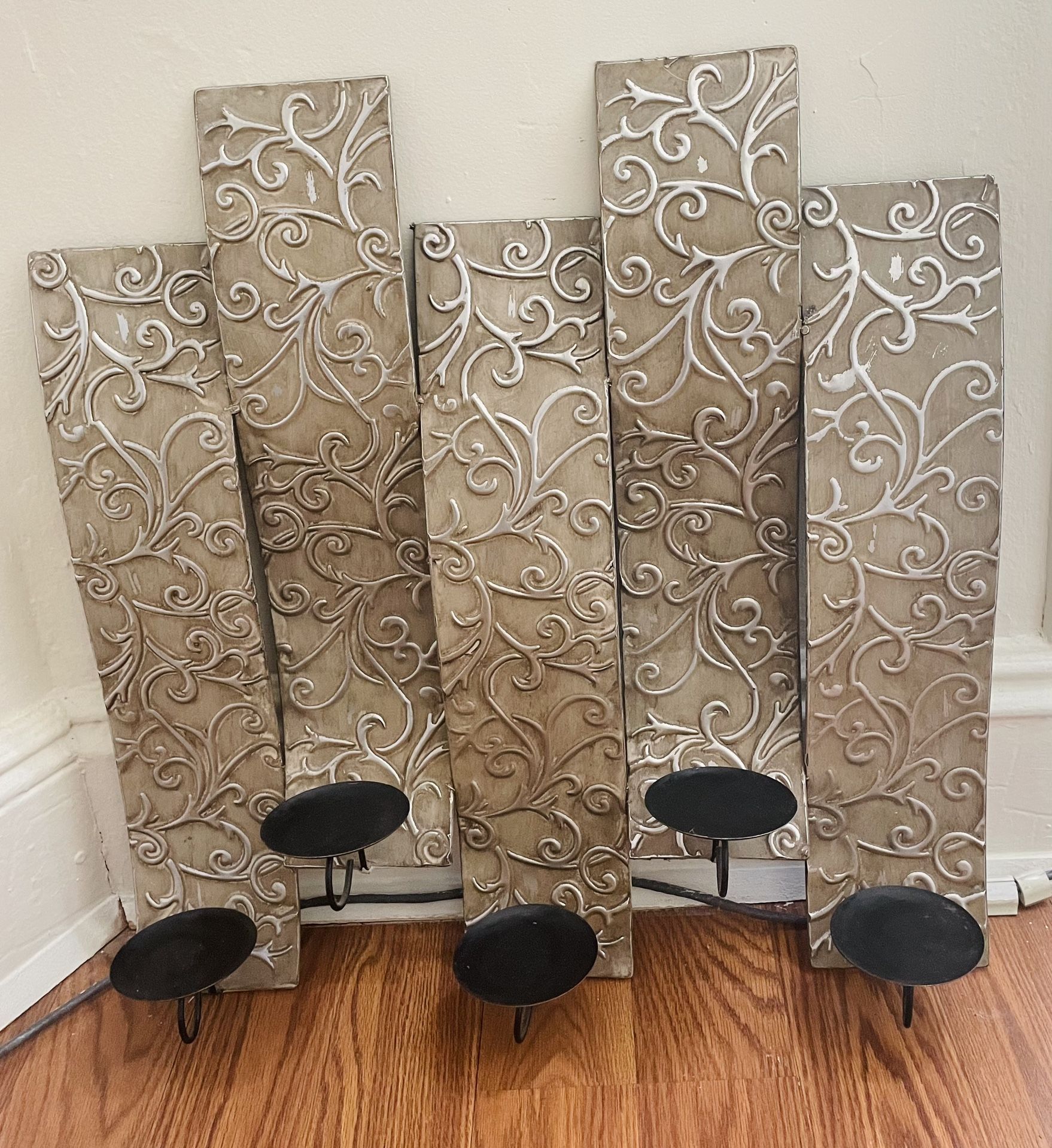 Touch of class metal wall candelabra multi metallic beautiful iron work Exclusive Antique Piece