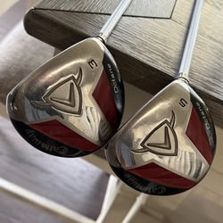 CALLAWAY DIABLO OCTANE Women’s 3 & 5 Fairway Wood Ladies Flex NEW GRIPS