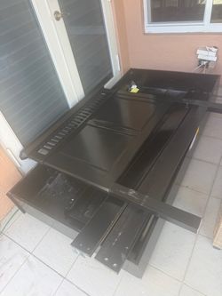 Twin Bed Frame w/ Pull-Out Trundle – Black – Complete – $250 OBO