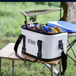 New-27 Cans/14L Soft Cooler Bag Deep Freeze 72-Hour Backpack Portable Hardbody Cooler Insulated 