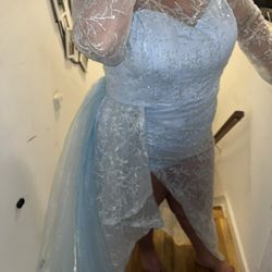 Customized Blue Dress 