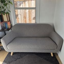 64" Gabriola Loveseat from Article - Dover Gray Bouclé Couch