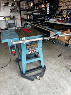 JET JWTS-10 10” Contractor Table Saw – VEGA Fence – Mobile Base