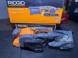 RIDGID 3” W x 18” L Heavy-Duty Variable Speed Belt Sander