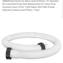 Pool Hoses for Above Ground Pools-1.5" Diameter 59" Long Pool Pump Hose Replacement for Intexx Pool Accessory Hose, Fit for 1,500 Higher GPH Filter