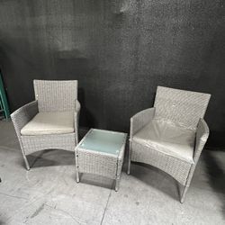 3 Pc Patio Furniture Outdoor Set