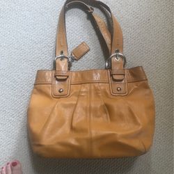 Authentic Leather Coach Bag