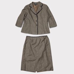 Kasper Silk Skirt Suit Set