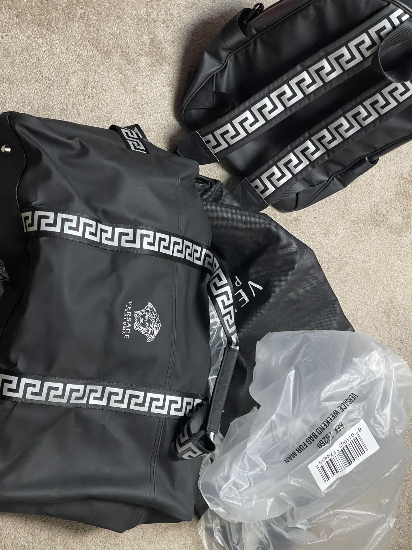 “Authentic”( New)Versace Travel Bag + Matching Backpack