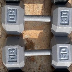 Pair of 50’s dumbbells
