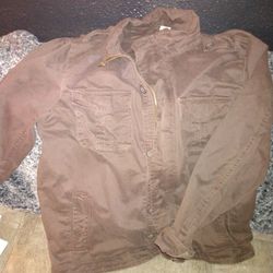 Men's Extra Large Brown Denim Jacket