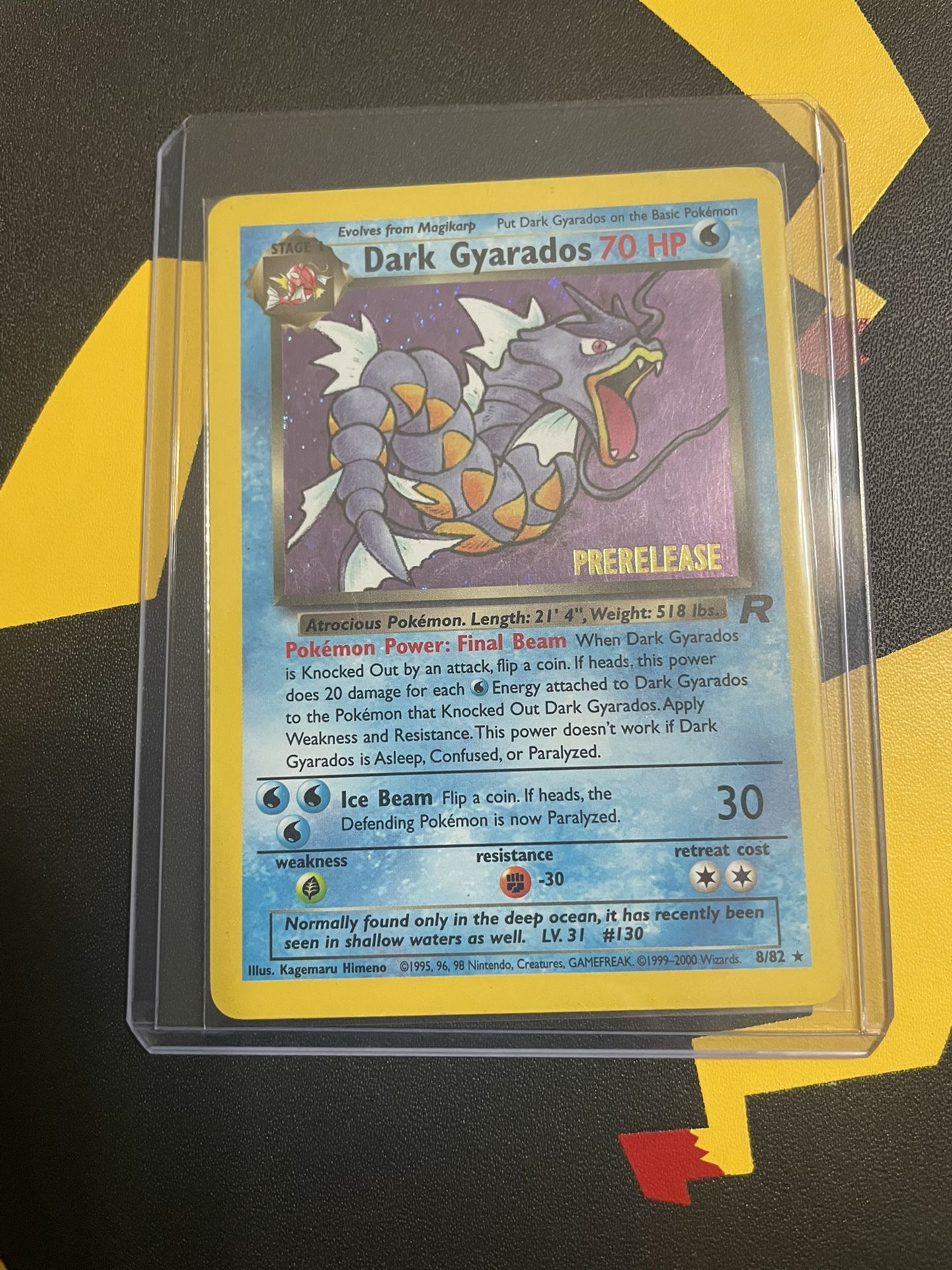 Pokemon Dark Gyarados Pre Release Holo