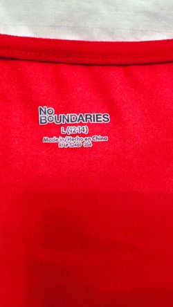 No Boundaries Red Top Size L (12-14)