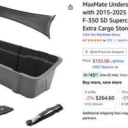 Underseat Storage For 2015-2025 F150/F250/F350 Supercrew Cab