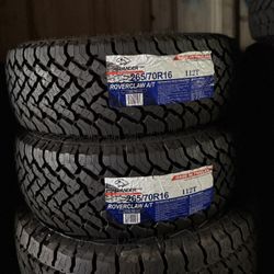 265/70/16 ATLANDER -NEW TIRES $120 EACH TIRE/ CADA LLANTA- INSTALLED AND BALANCED 